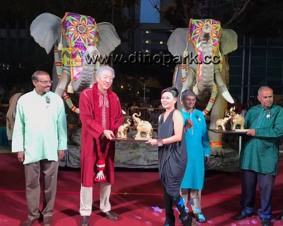 汇龙堂仿真动物应邀到新加坡做客