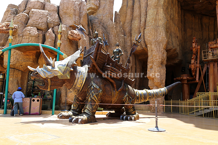 自贡仿真恐龙制作-龙骑士