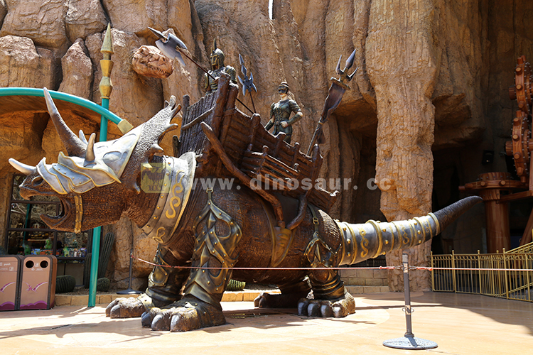 自贡仿真恐龙制作-龙骑士
