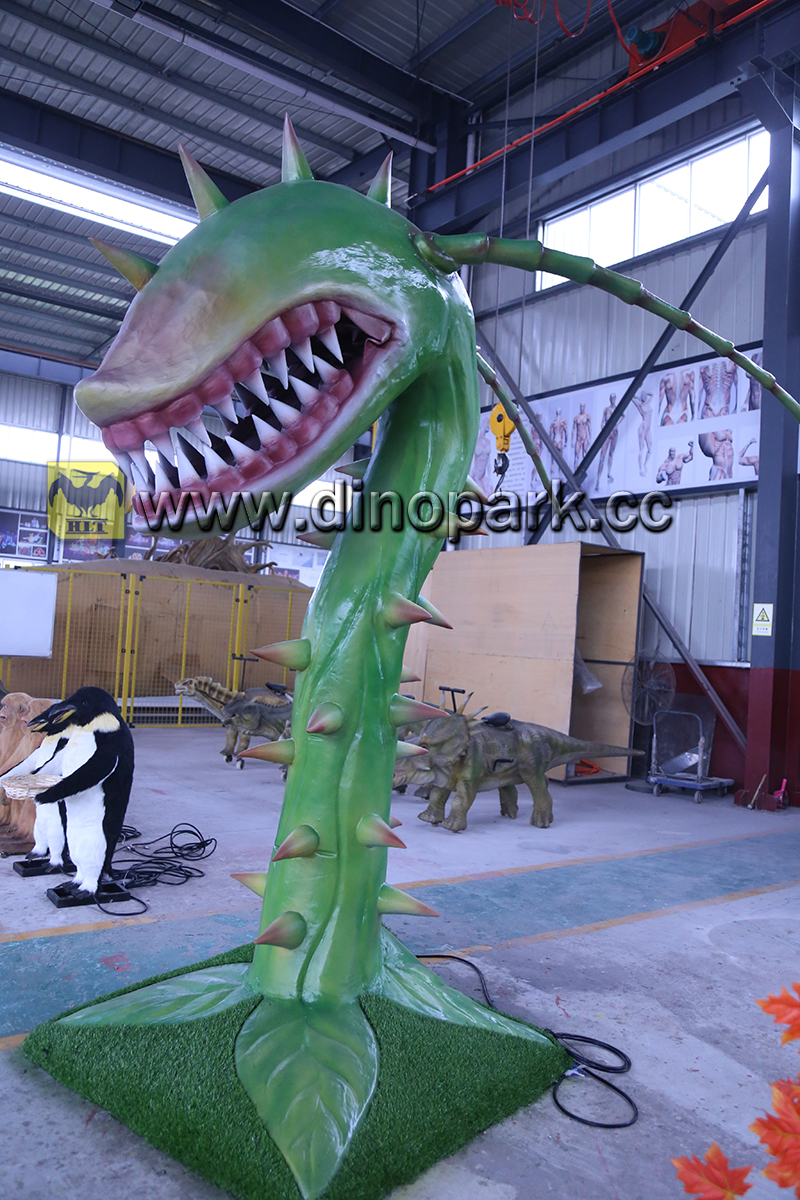 自贡汇龙堂仿真恐龙—仿真食人花