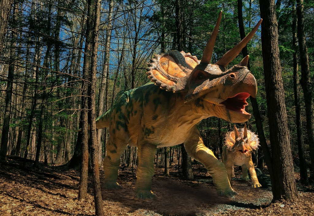 仿真三角龙模型 | 高还原史前巨兽 沉浸式场景打造