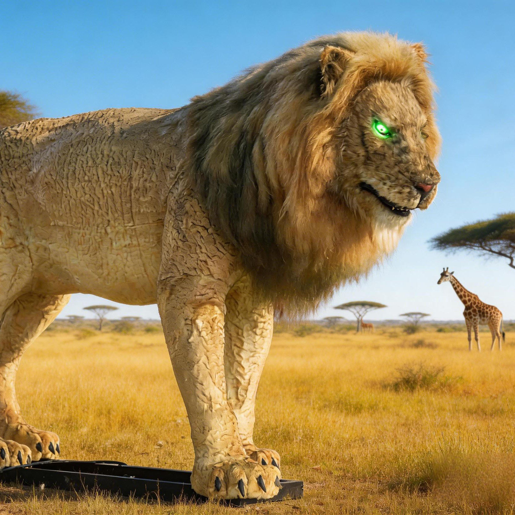 巨型仿真非洲狮模型·草原王者主题展品