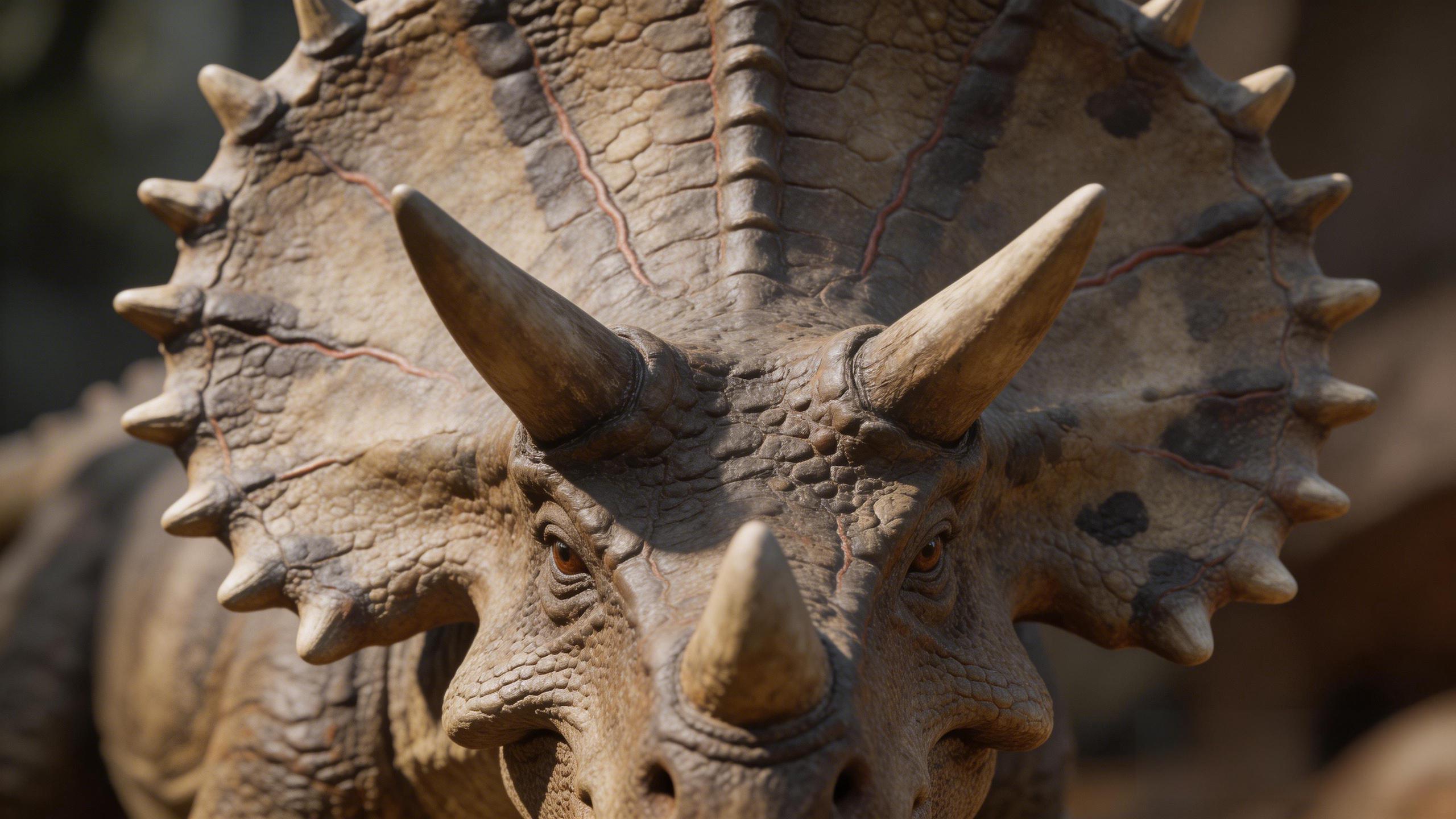 仿真三角龙-三角龙头盾展示-汇龙堂仿真恐龙定制