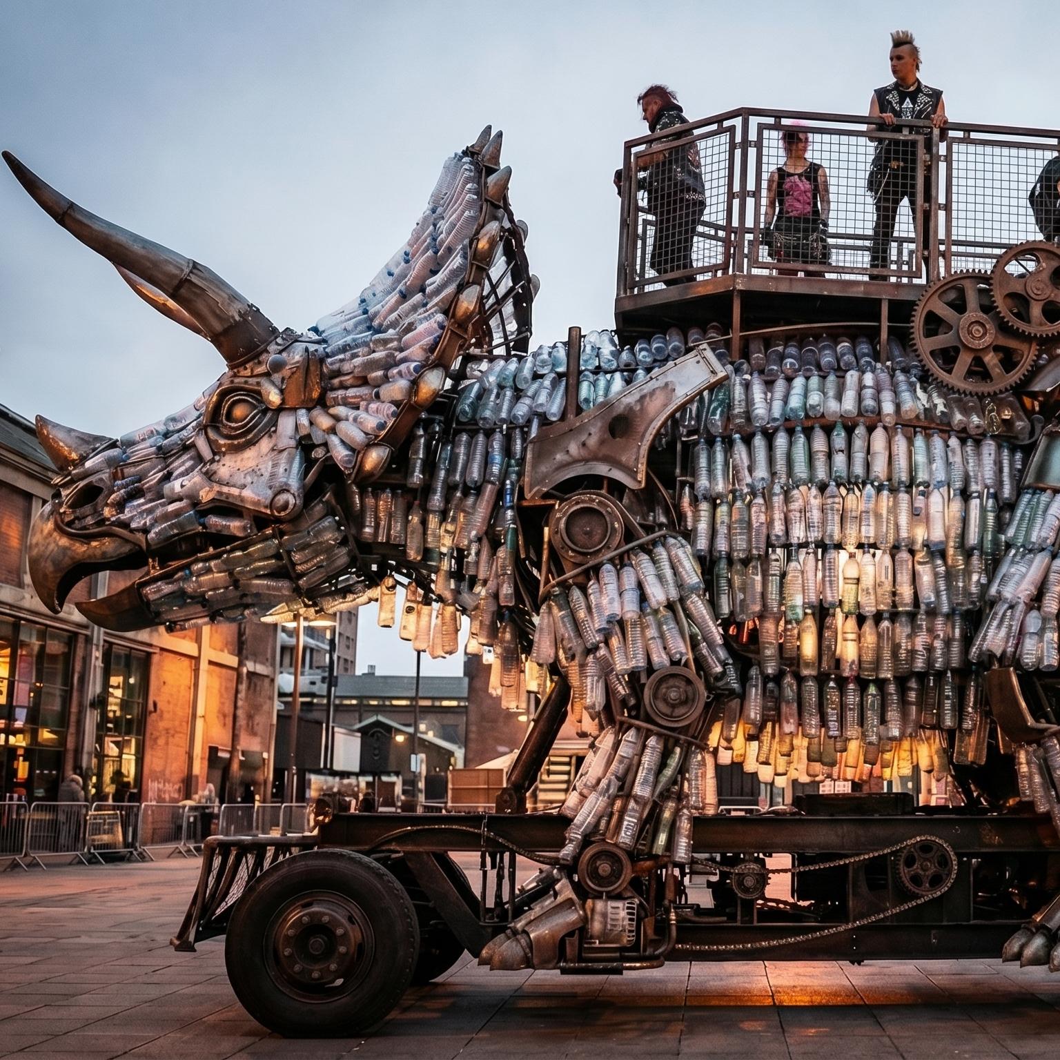 仿真朋克三角龙车