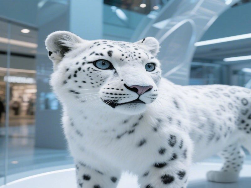 仿真雪豹模型