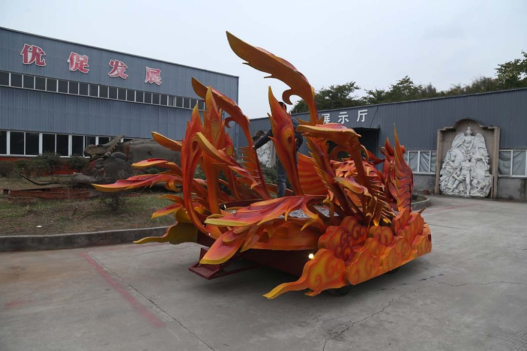 凤凰巡游花车 — 景区灯光节彩车巡游定制 仿真模型 博物馆 汇龙堂